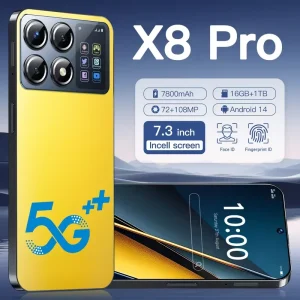pro max 7.3HD Smart Dual Card 7800mAh Battery Facial Recognition Function