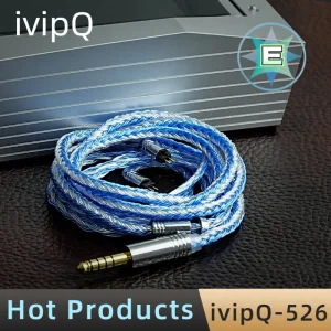 ivipQ -526 24 Core Silver Plated Earphone Upgrade Cable,With/QDC/MMCX/Recessed2PIN/3.5/4.4/For LZ A7 ZSX C12 V90 NX7MK4/BL-03