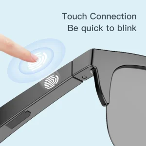 Touch Based Bluetooth Glasses with Bone Conduction  and Wireless Headphones