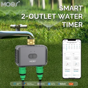 MOES Bluetooth Garden Sprinkler Water Timer Programmable Automatic Irrigation Controller